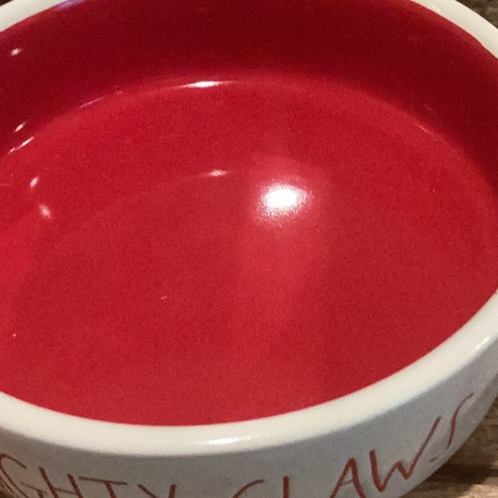 Rae Dunn NAUGHTY CLAWS Pet Bowl - Picture 3 of 4